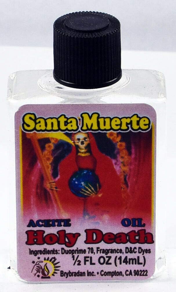12 Pieces BRYBRADAN HOLY Death Clear Spiritual Oil Santa Muerte CLARO ACEITE ESPIRITUAL -1/2 FL OZ 14.7ML