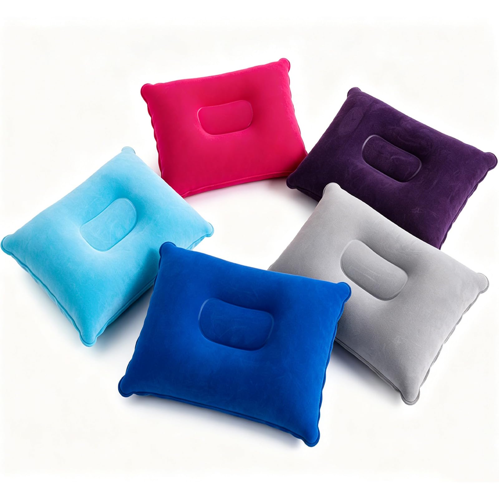 5 Pack Inflatable Sunbed Pillow for Sun Loungers, 34x22CM, Soft Surface