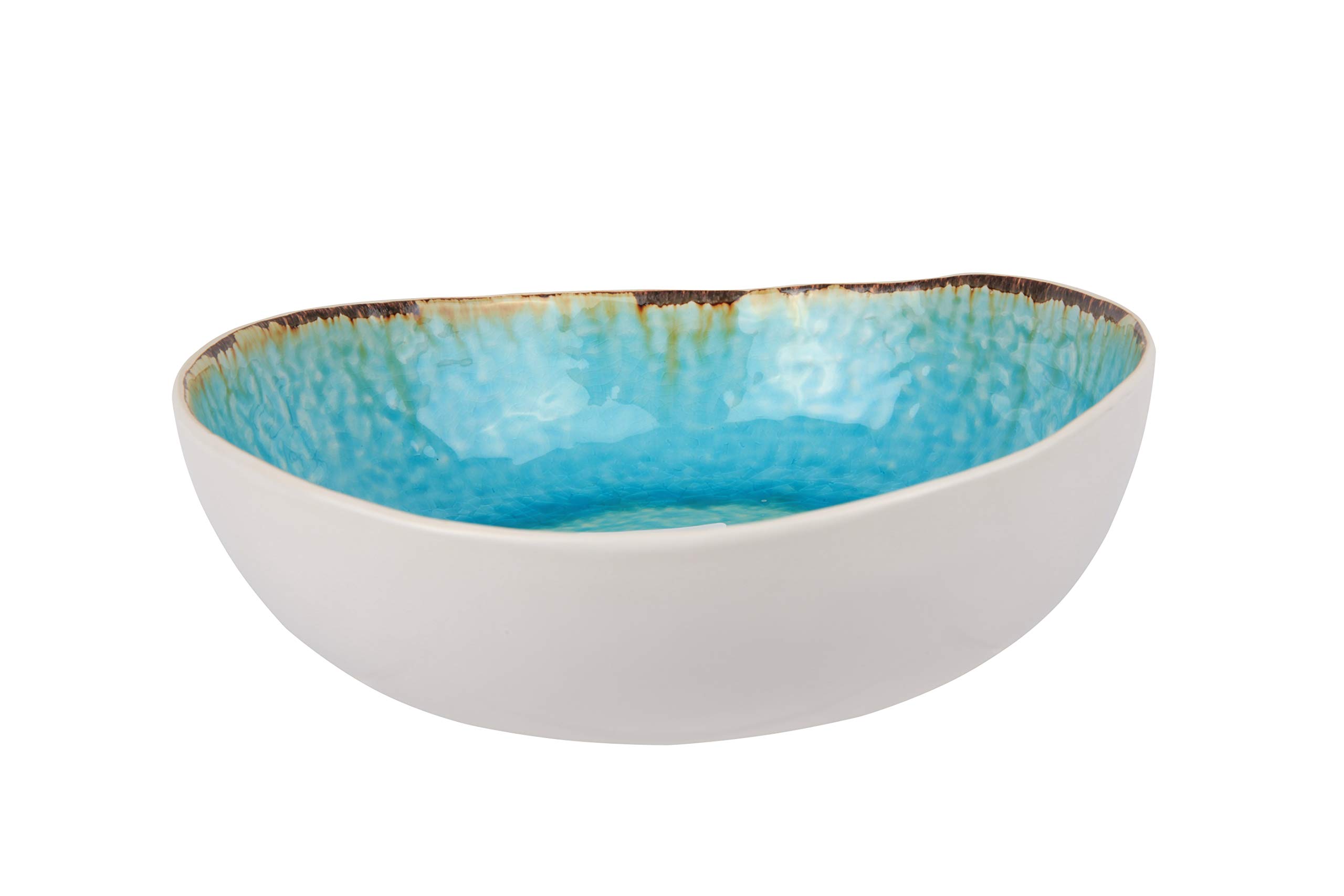 COSY & TRENDY Laguna Azzurro Servierschale, Steingut, D21x20xH6,5cm