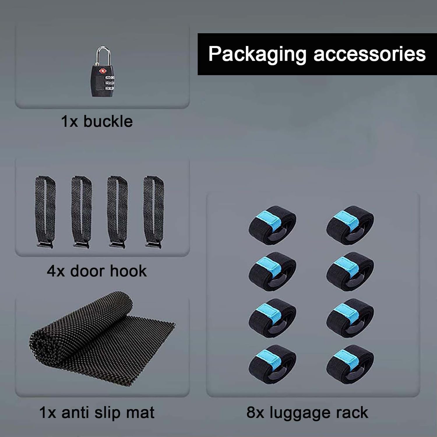 Rooftop Cargo Carrier Bag,Soft-Shell Waterproof Car Roof Luggage Bag,with Anti-Slip Mat,Storage Bag,8 Reinforced Straps,4 Door Hooks,Suitable for All Vehicle with/Without Racks