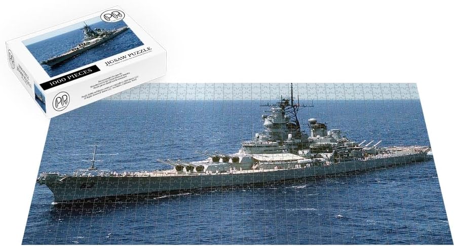 1000 Piece Multicolor Jigsaw Puzzle - Battleship USS Missouri (BB-63) Underway