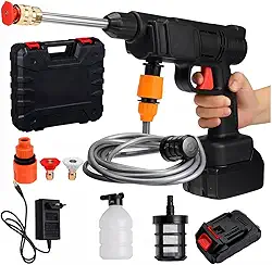 Lavadora De Alta Pressão Pistola Jato Portatil Recarregavel 48V Lava Auto Carro moto Jardins Horta