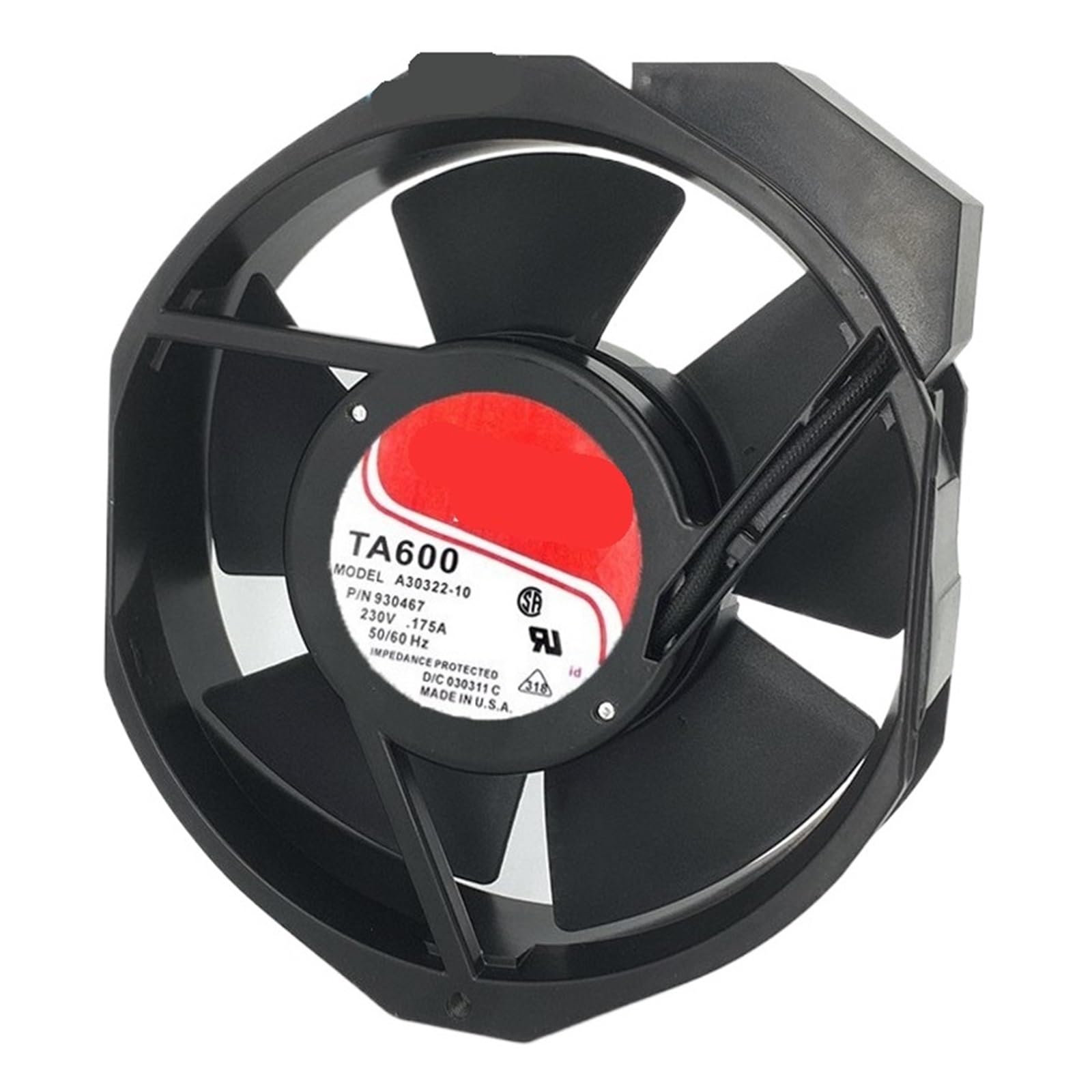 Ventilateur de refroidissement TA600 contre la surchauffe 230V 17238