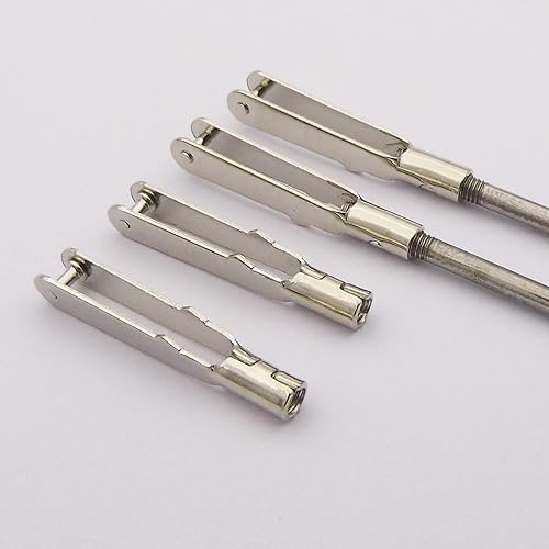 Pieza de repuesto para 10 abrazaderas de metal M3 M2 extremo de barra de empuje servo brazo de enlace para avión RC Fix Wing KT Avión - (Color 10