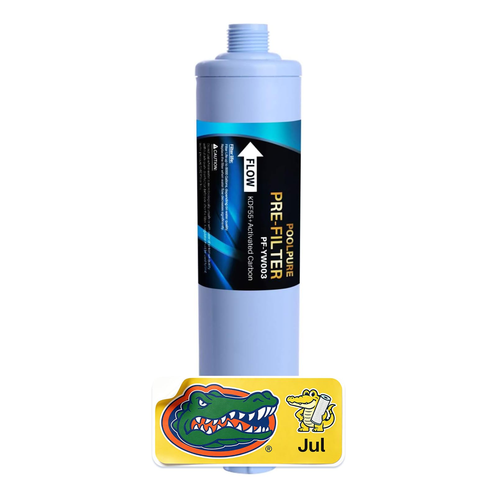 POOLPURE Prefiltro de extremo de manguera de jardín para piscina, jacuzzi, spa, reducción considerable de cloro, metales pesados y olor, se adapta a cualquier rosca estándar de manguera, pack de 1
