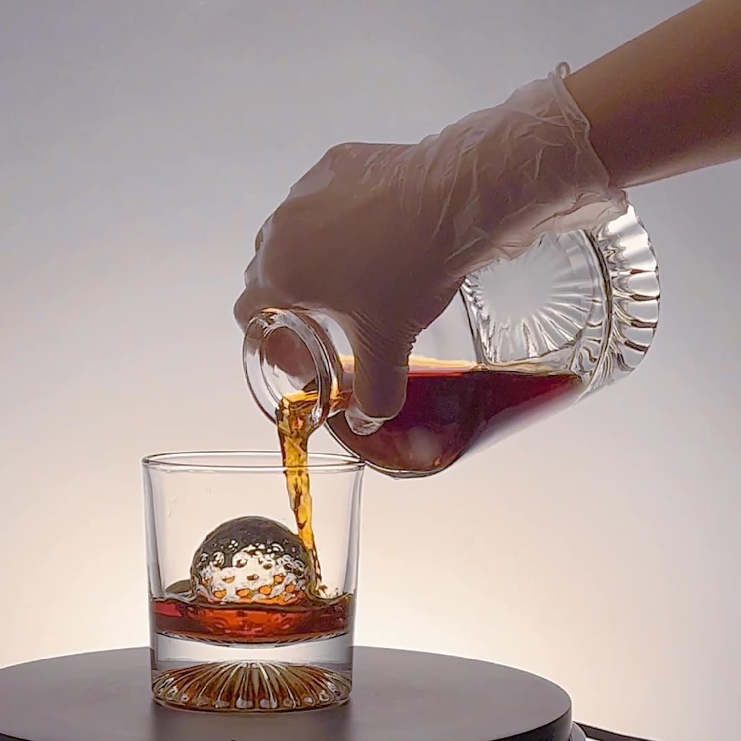 Carafe à whisky avec bouchon en verre (rétro)