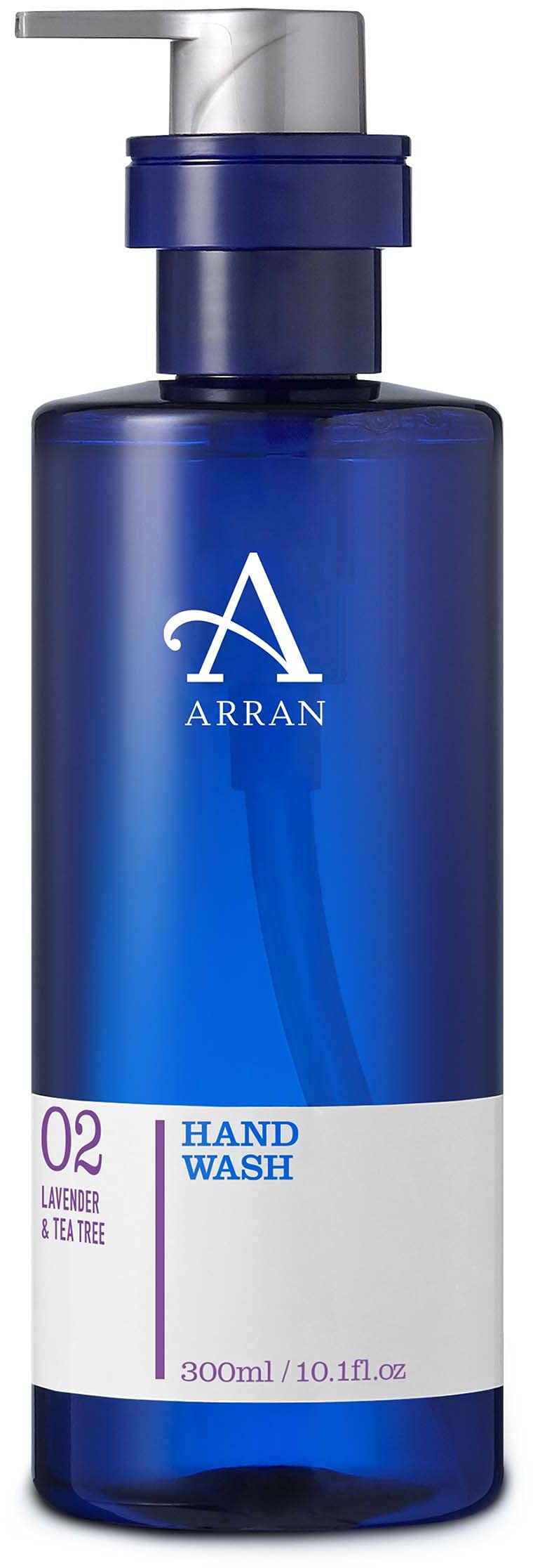 Arran Sense of Scotland Apothecary Lavender & Tea Tree Hand Wash (300ml) Calming Liquid Soap with Essential Oils