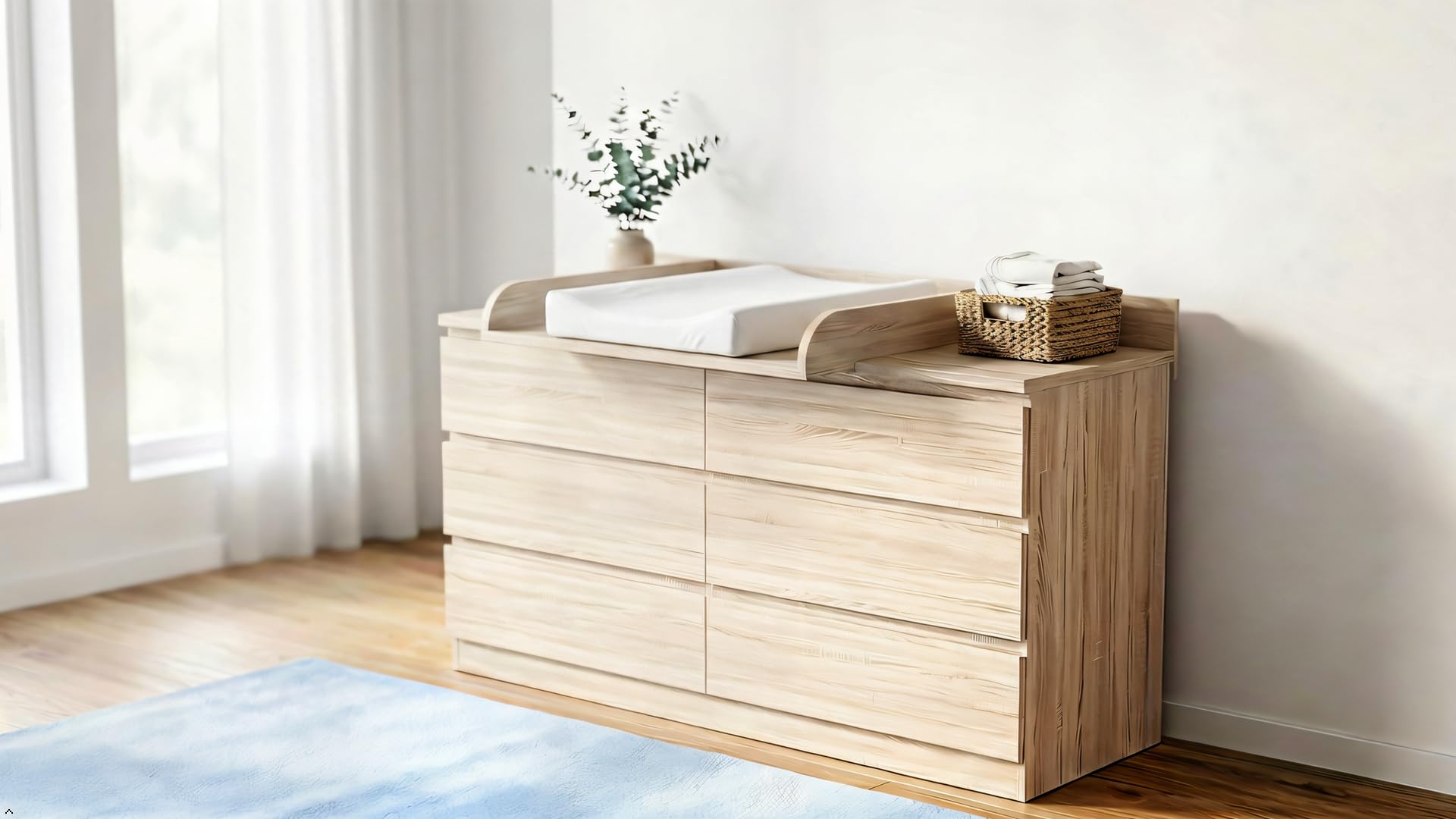Shefa Kids 800 - Cambiador universal para cómoda Ikea de las series MALM, HEMNES y Nordli