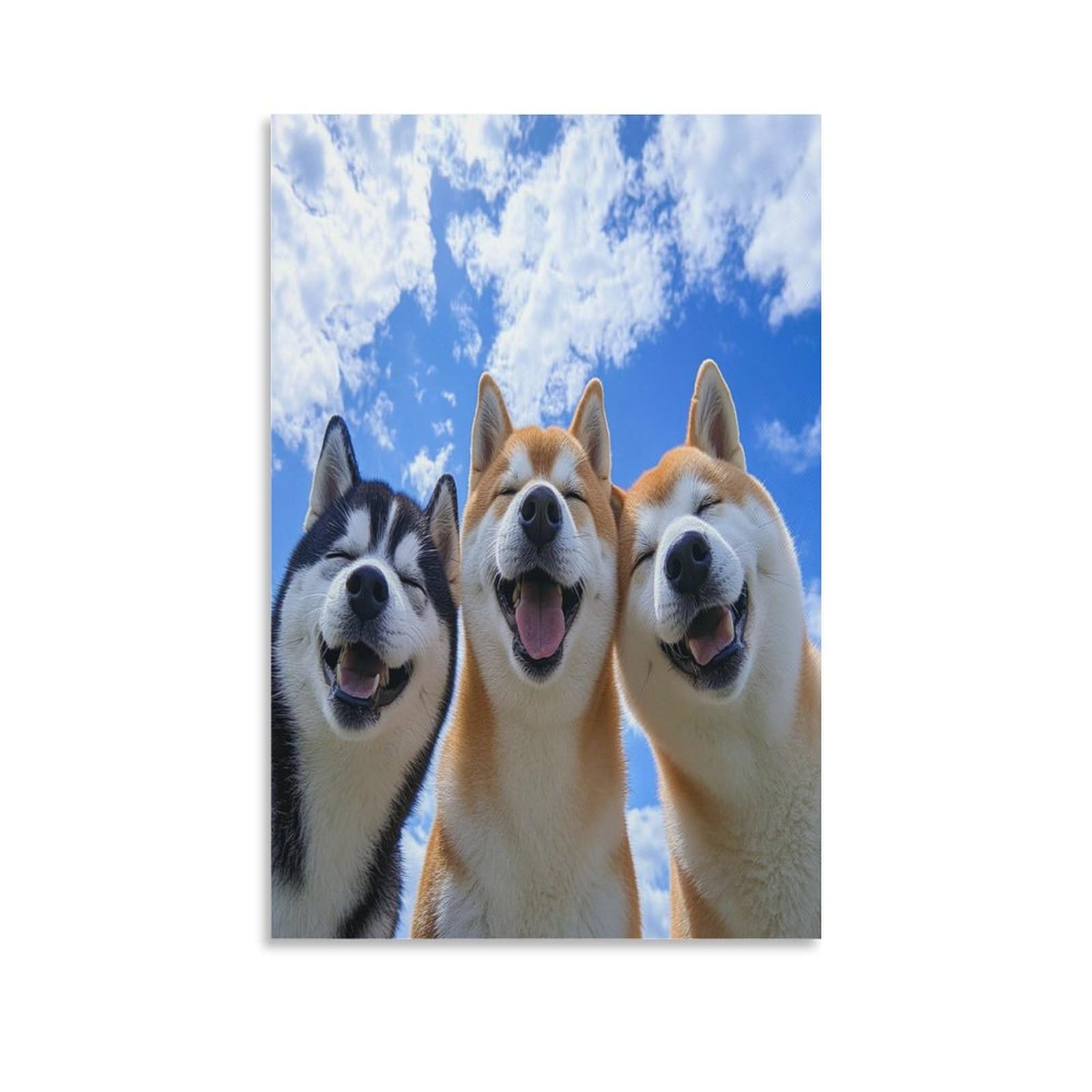 RNDKAUUIE Chien Akita Murale Decoration Murale Peinture Sur Toile Impression Sur Toile Affiche Decoration Pour Chambre Et Couloir Premium 16x24inch( 40x60cm RNDKAUUIE Chien Akita Murale Decoration Murale Peinture Sur Toile Impression Sur Toile Affiche Decoration Pour Chambre Et Couloir Premium 16x24inch( 40x60cm