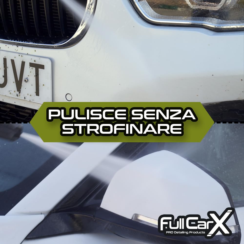 FULLCARX Insect Remover 5L Rimuovi Insetti Auto Carrozzeria, Rimuove Macchie Zanzare Escrementi Moscerini, Pulizia Senza Sfregamento Protegge Vernice Plastica Vetro Prodotto Professionale Detailing