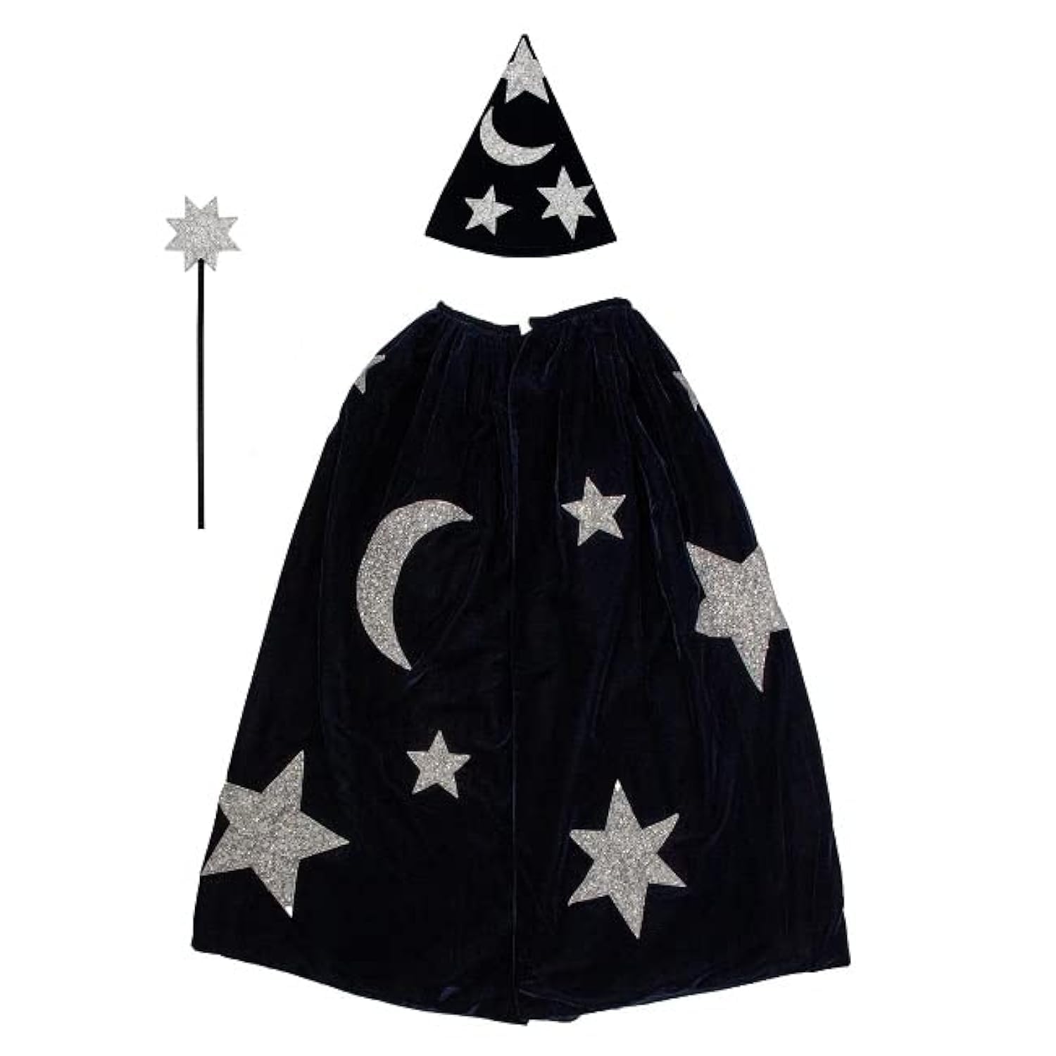 Meri Meri - Blue Velvet Wizard Costume - Mavi Büyücü Kostümü