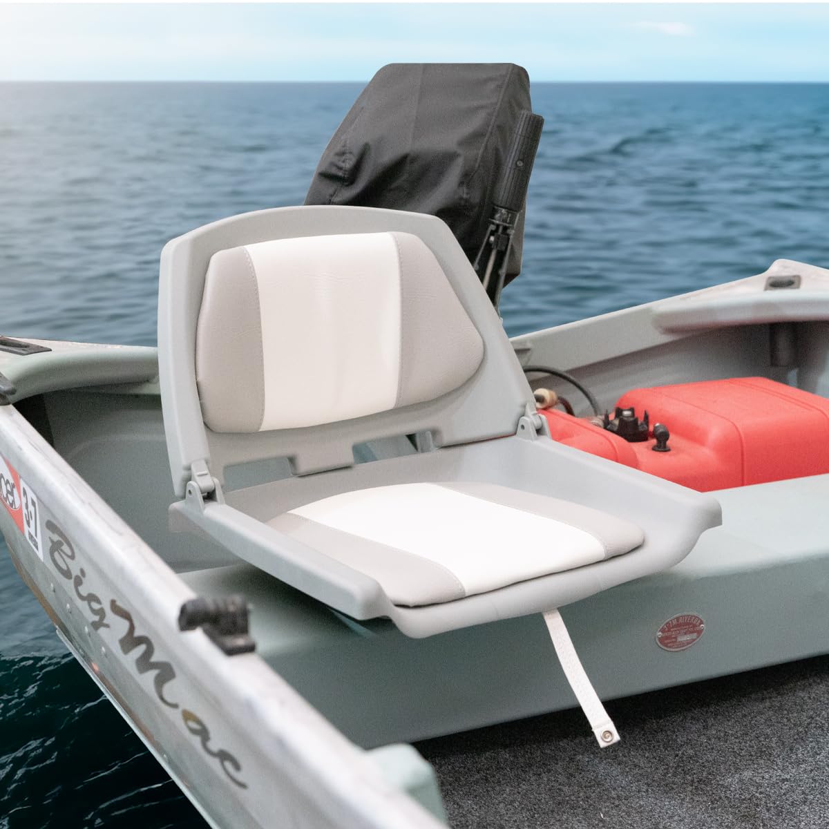 Oceansouth Siège de bateau pliant pêcheur (Camouflage)