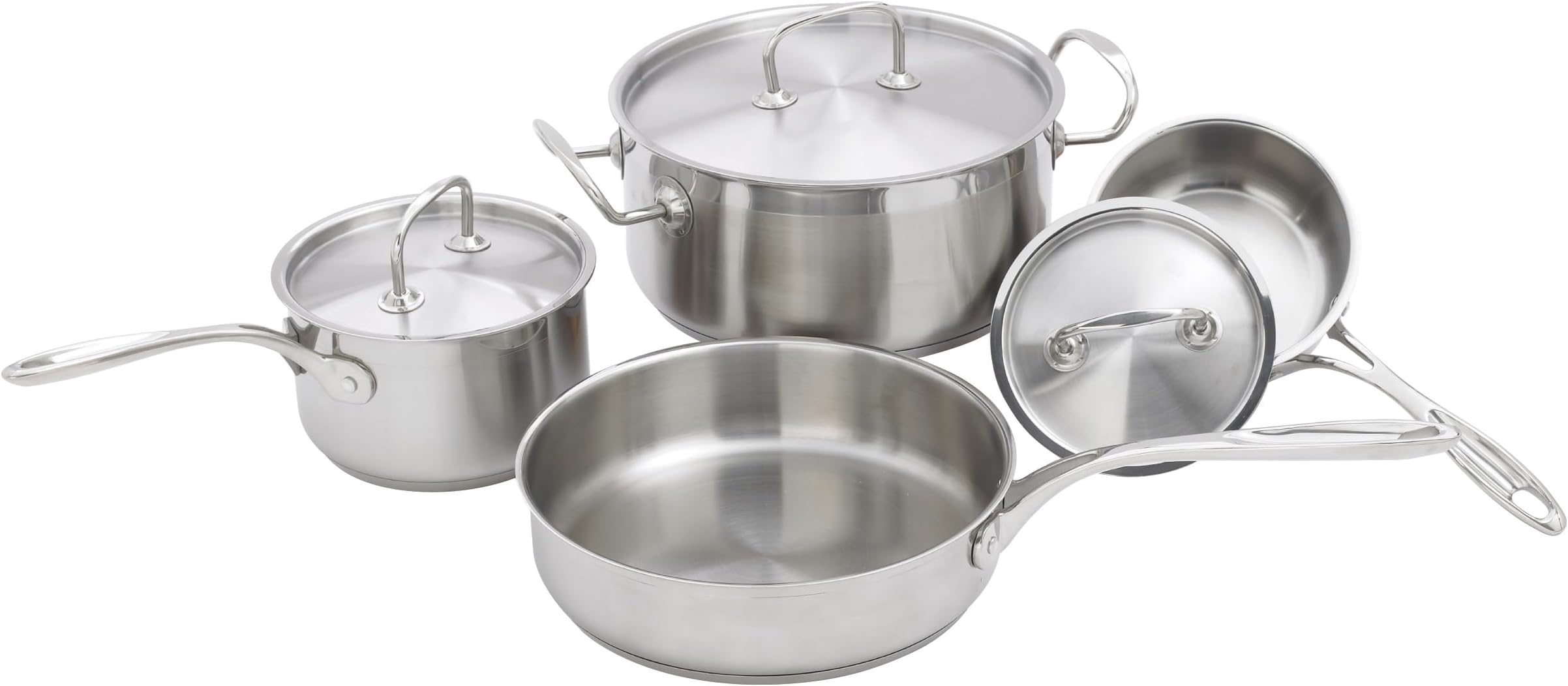 Winco 7-piece Cookware Set, S/S