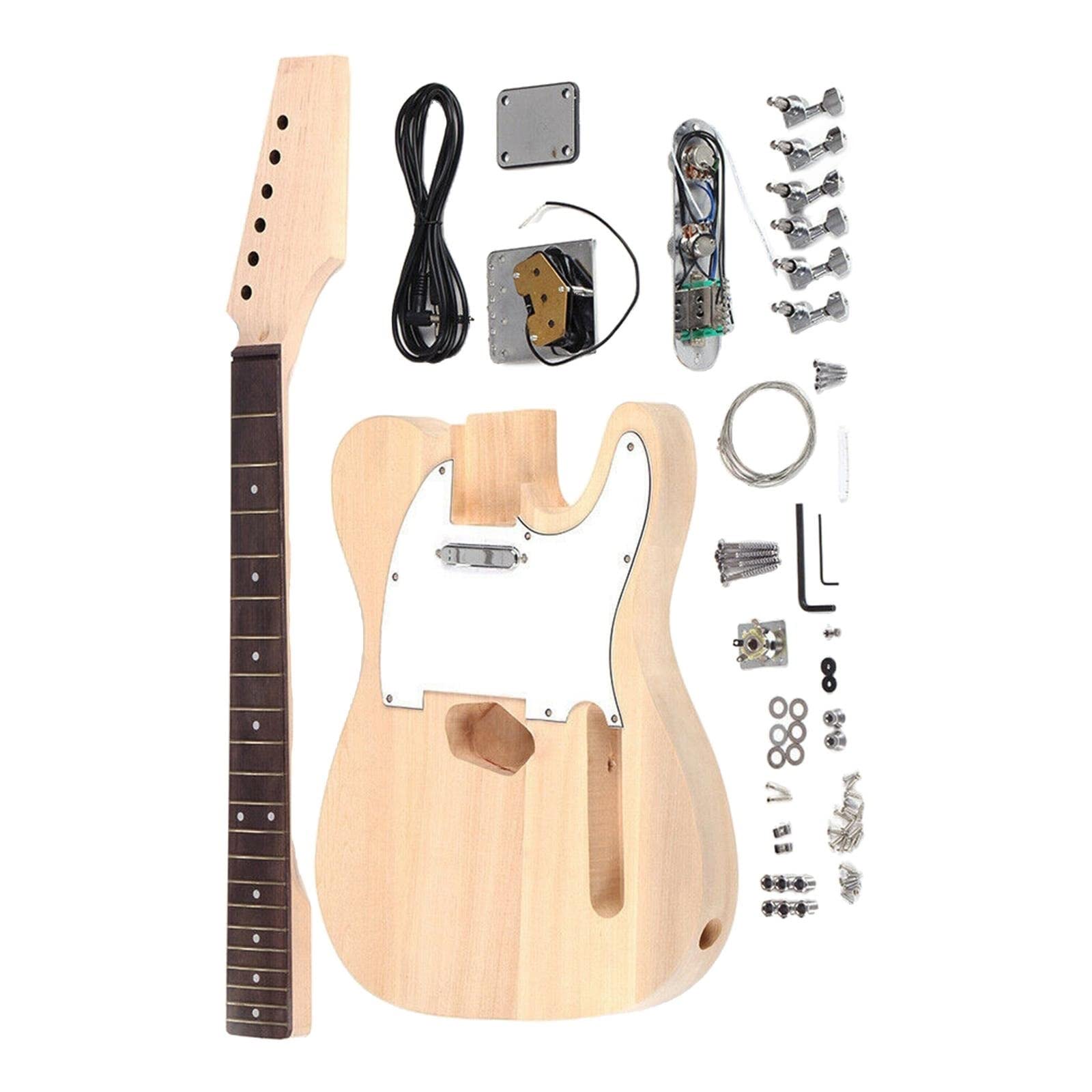 Profesjonalny zestaw do gitary elektrycznej DIY Zestaw Gitary Elektrycznej Korpus Z Lipy Podstrunnica Z Palisandru Dla Miłośnika Gitary Instrument Muzyczny Zestaw gitarowy DIY