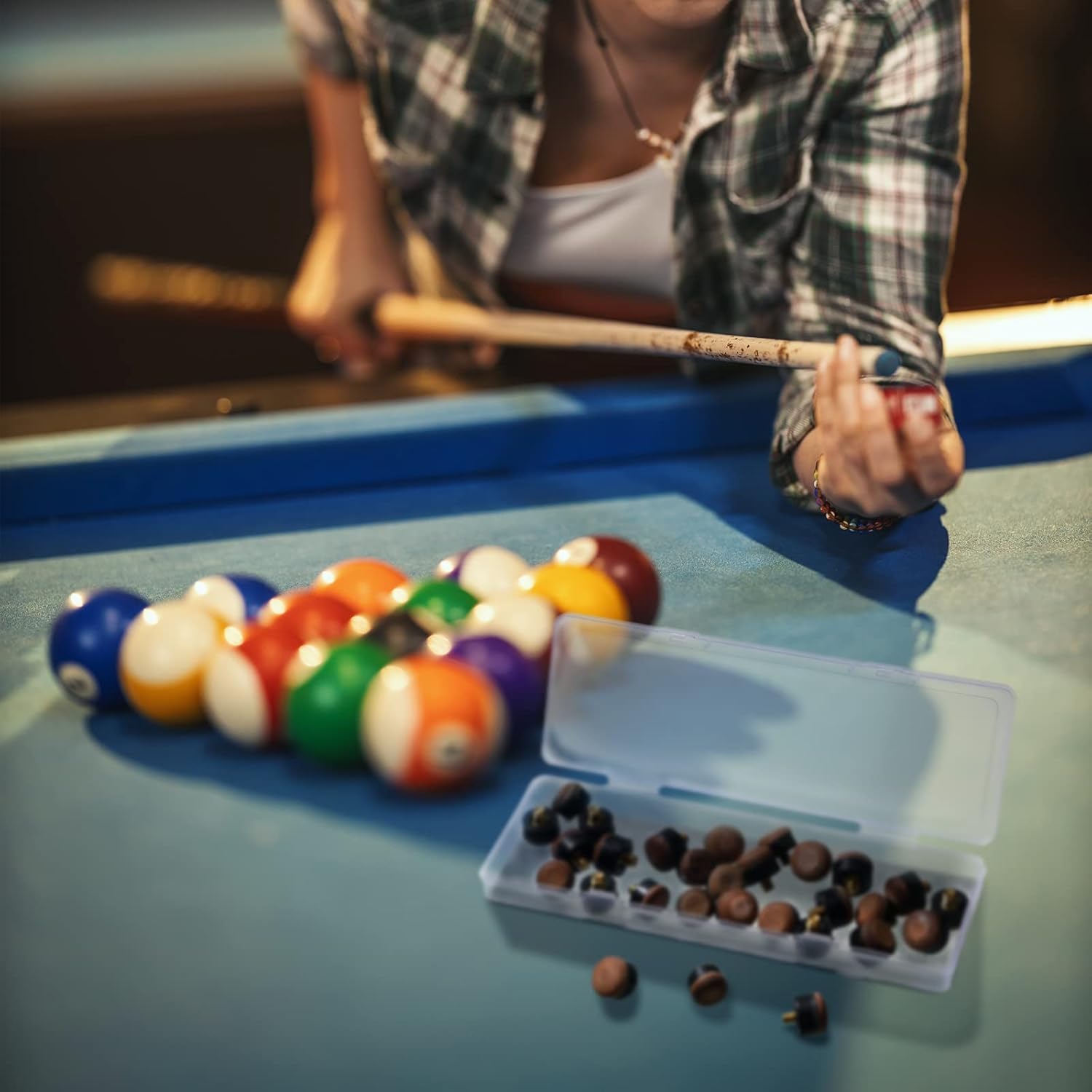 Buy Deekin 30 Pieces 12 mm/13 mm Billiard Pool Cue Stick Tips Screw on