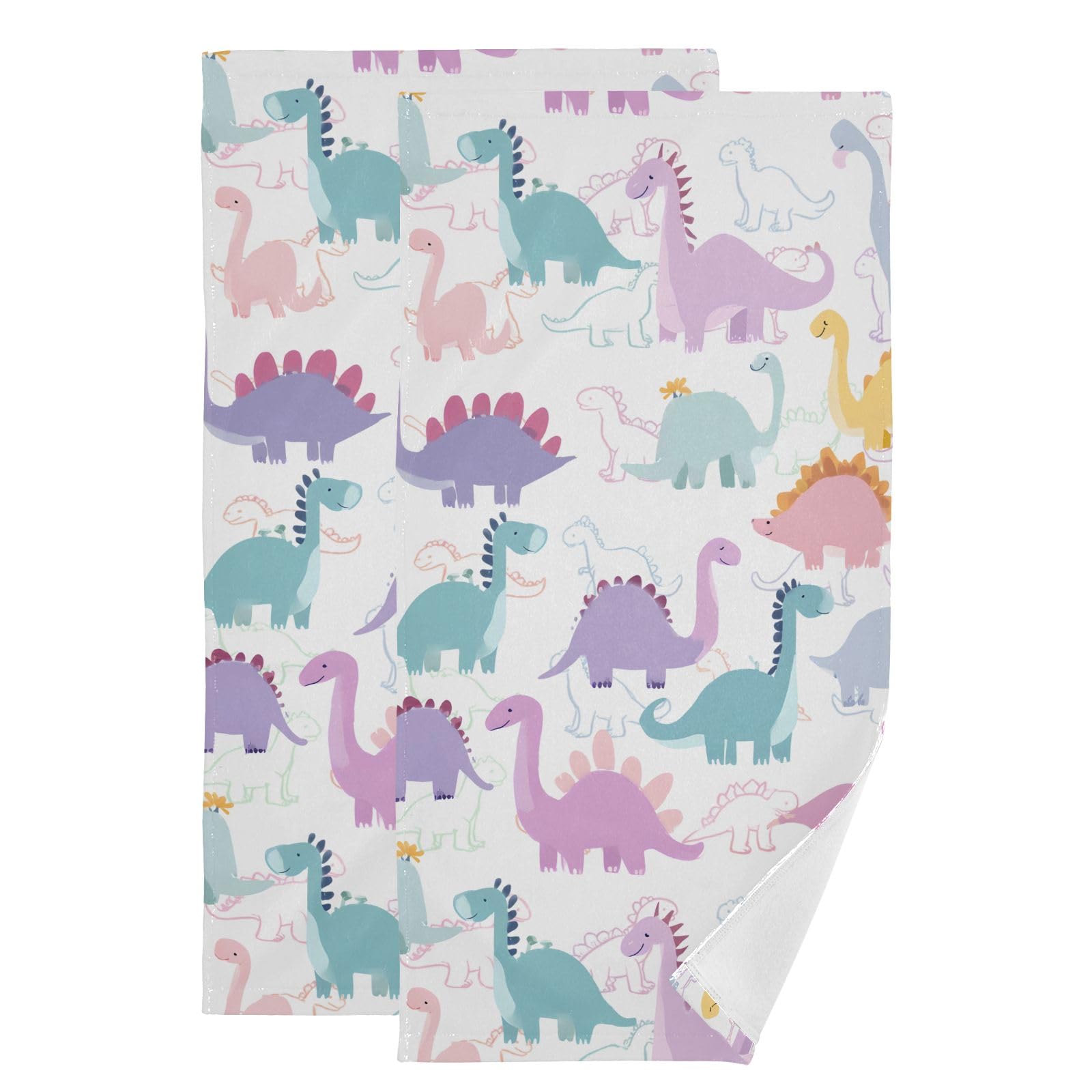 Toallas de mano de dinosaurio, el pack de 2 tierno y decorativo ideal para renovar el baño