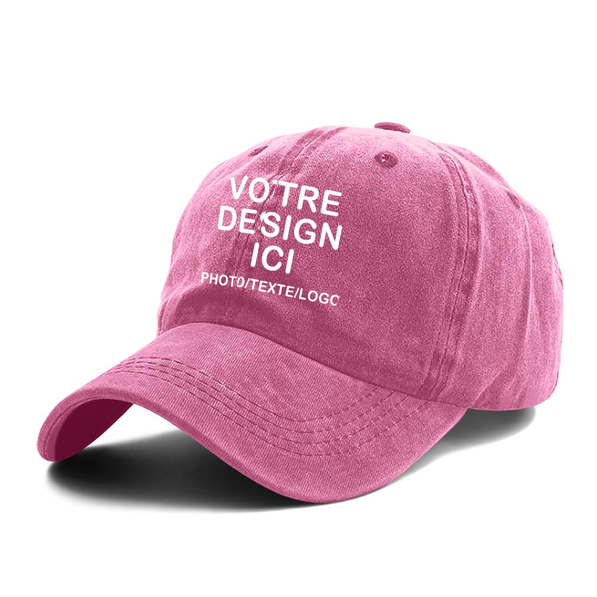 ERICAT Casquette Personnalisable Photo Nom Texte Hommes Femmes