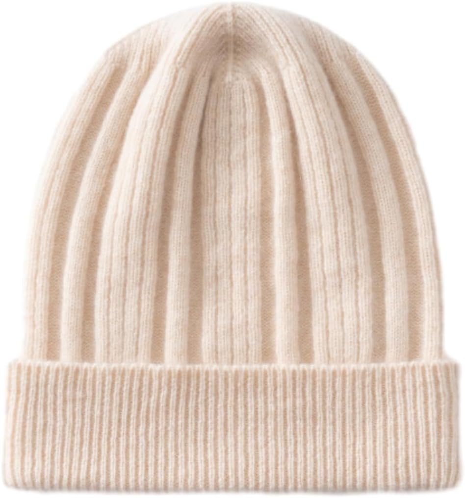 100% Cashmere Beanie Men and Women,Soft & Luxurious,Novelty Cuff Hats- Unisex Adult Beanie Hat SL-8012