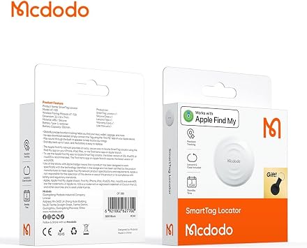 Mcdodo AT-7200 Smart Tracking Device White Keychain Case Gift