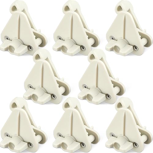 Kit de 8 piezas de pestillo de puerta de pontón de repuesto, pestillos universales para puerta de barco, piezas y accesorios para marcos cuadrados