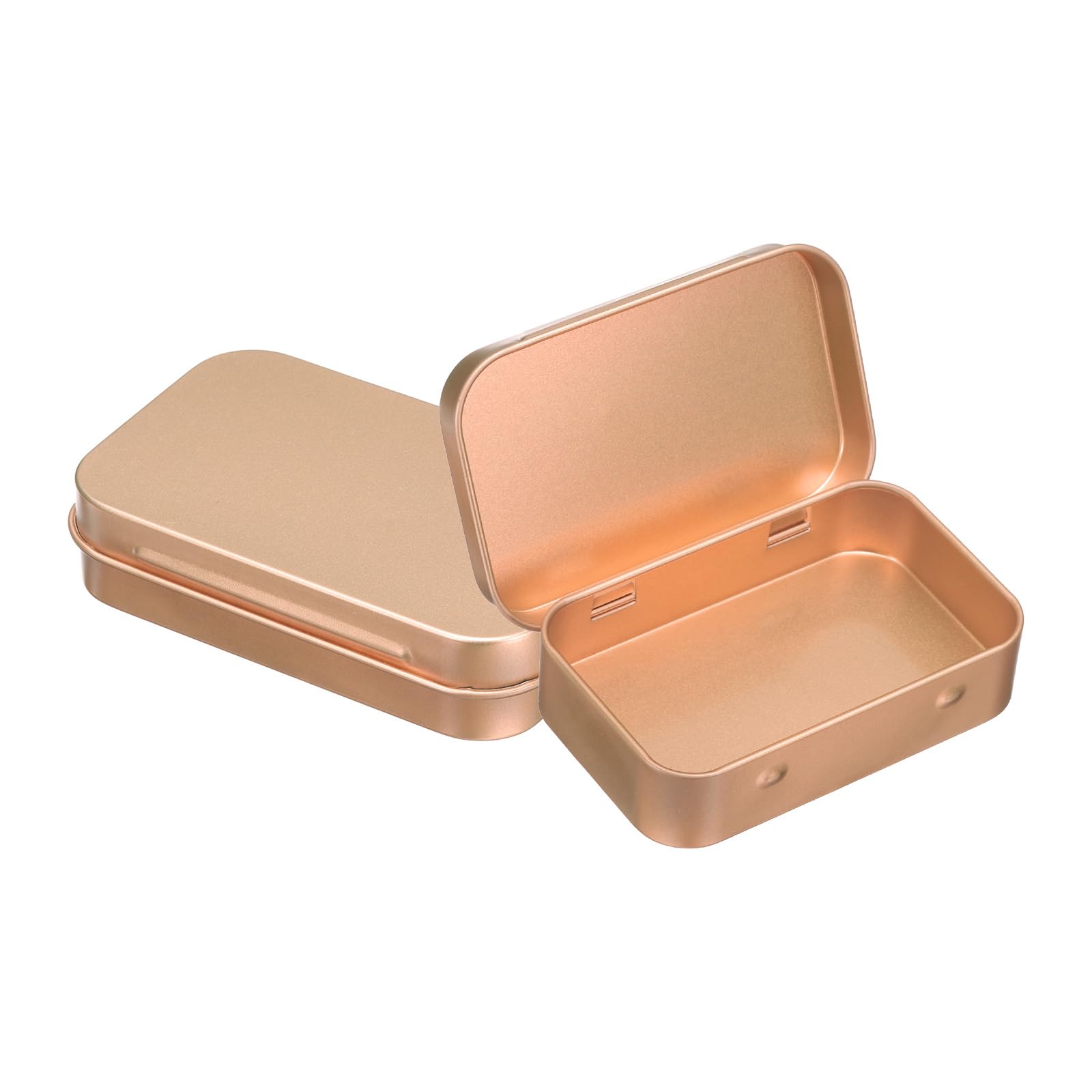 Amazon｜uxcell 2個セット 金属缶 3.7x2.4x0.8インチ ミニポータブル