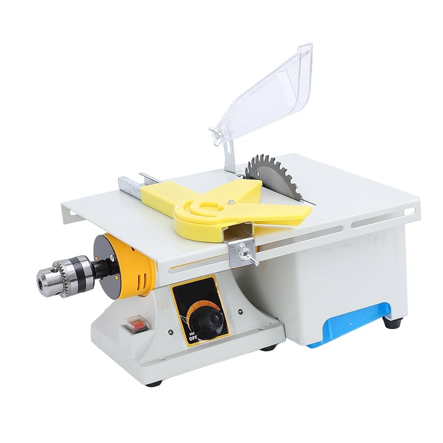 Mini Table Saw Jewelry Gem Rock Polishing Buffer Machine Bench Lathe Polisher Table Saw Cutter Rock Cutter Machine For Stones