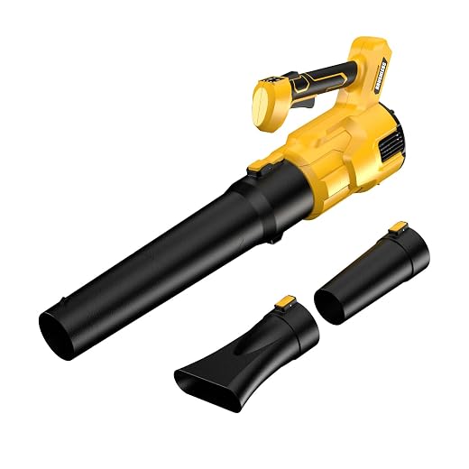 Cordless Leaf Blower for Dewalt 20V Max Battery, 480 CFM Electric Blower with Brushless Motor, Adjustable 3 Speeds up to 22000RPM, Handheld Leaf Blower for Lawn Care,Yard and Snow Blowing(No Battery)