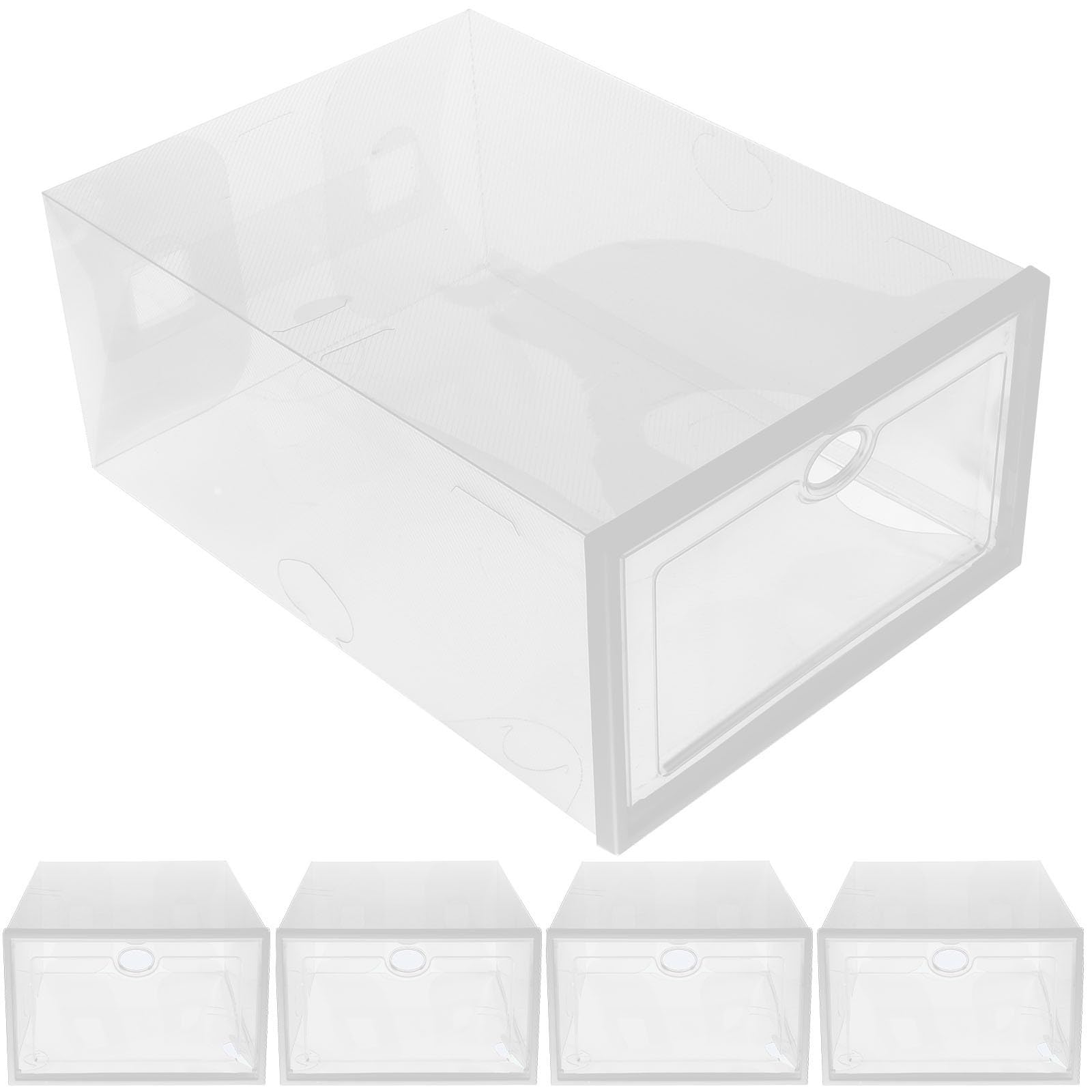 Boîtes à chaussures transparentes sous le lit pour un dressing impeccable