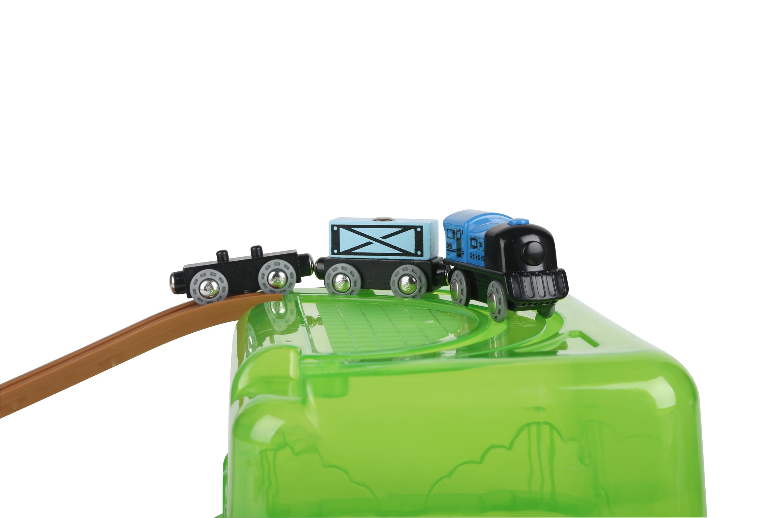 Hape- Juego de Bloques de Tren de Ciudad (Toynamics E3764)