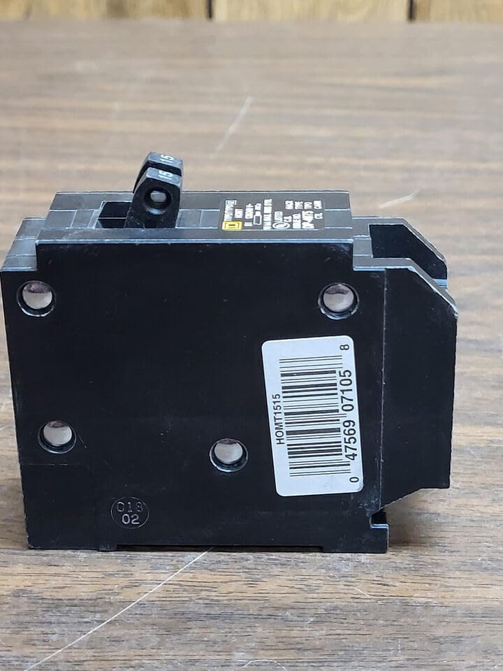 Square D HOMT1515 15 AMP Twin 1 Pole Tandem Circuit Breaker LOT of 2