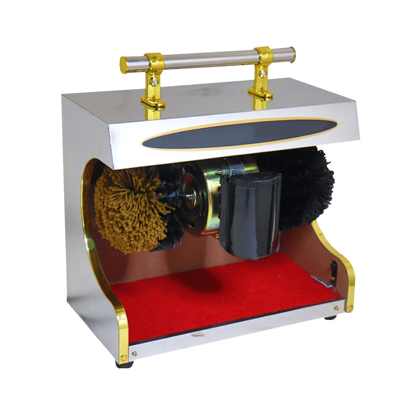 Lucidatrice elettrica per scarpe, con doppia spazzola e induzione automatica per una pulizia efficace delle scarpe
