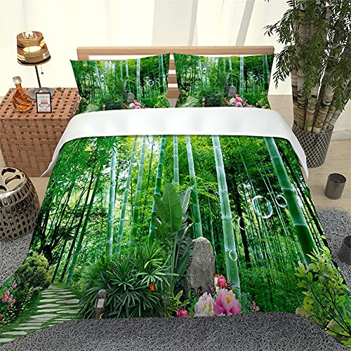 Ensemble de Literie avec Housse de Couette et Taies d'oreiller Arbre