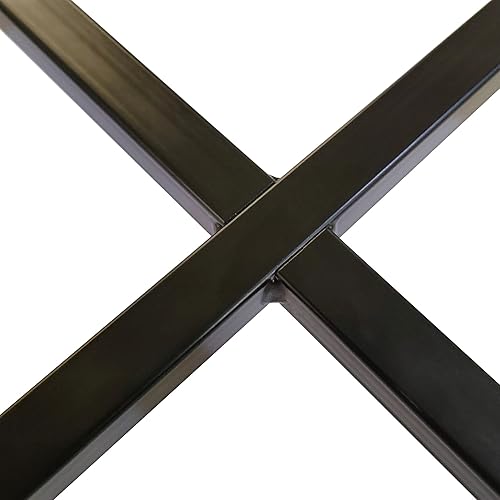 Miniatura 7 de Mesa auxiliar redonda de vidrio de 35.5 pulgadas, mesa de centro negra con mesa de vidrio templado de 0.315in y patas de metal, mesa auxiliar