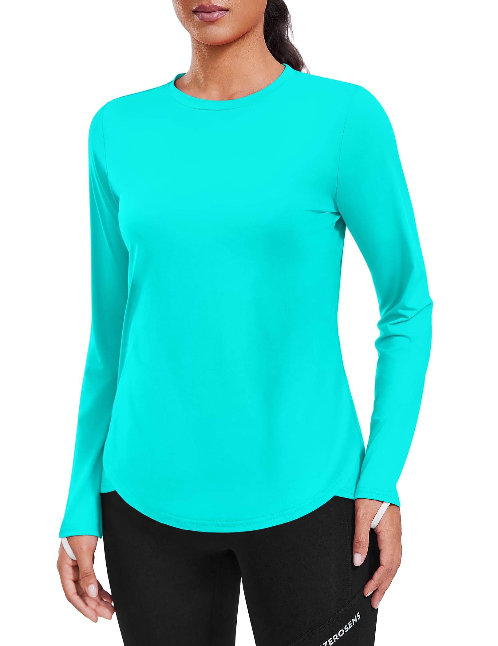 PINSPARK Women's Long Sleeve Quick Dry UPF 50+ Sun Shirt