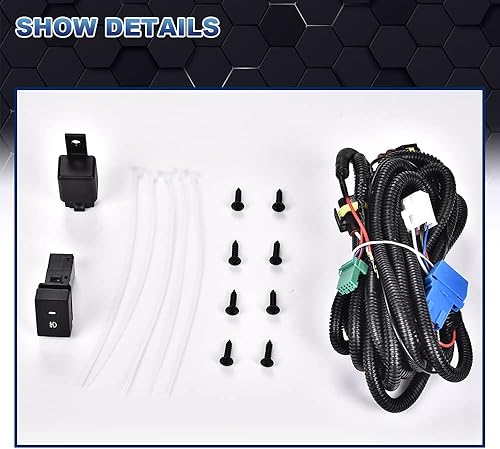 Miniatura 6 de PIT66 Luz antiniebla, compatible con Honda Accord Sedan 2013-2015 faros antiniebla con bombillas lente amarilla, repuesto directo del mercado de