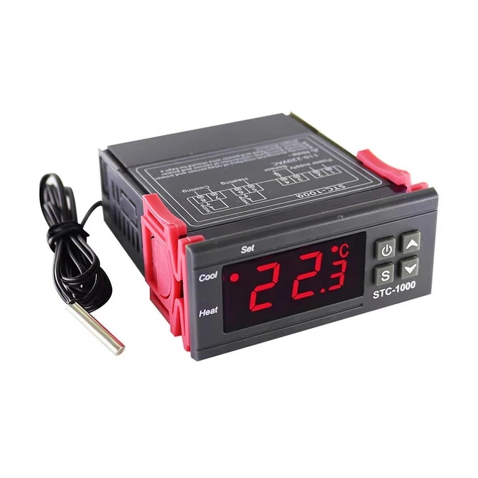 Smart STC-1000 Regolatore di temperatura LED Termostato digitale Termoregolatore Incubatore Relè Riscaldamento e raffreddamento 12 V 220 V