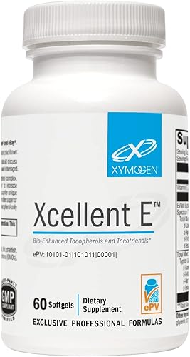 Xymogen Suplemento de vitamina E de absorción superior, tocoferoles biomejorados + tocotrienoles para apoyar la salud del hígado, cardiovascular,