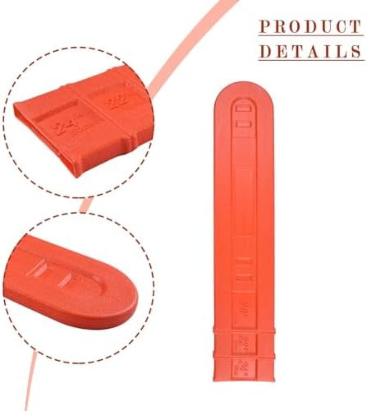Kettens Gen Protector de espada, para riel guía de 21-25 pulgadas, funda protectora naranja, para Ms 440 441 460 461 660 y 038 044 046 066 robusto, para almacenamiento seguro y