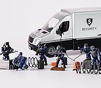 Vista 7 de Special Forces Mini figura de acción militar con armas y accesorios, juego de bloques de construcción, 8 piezas de múltiples articulaciones móviles