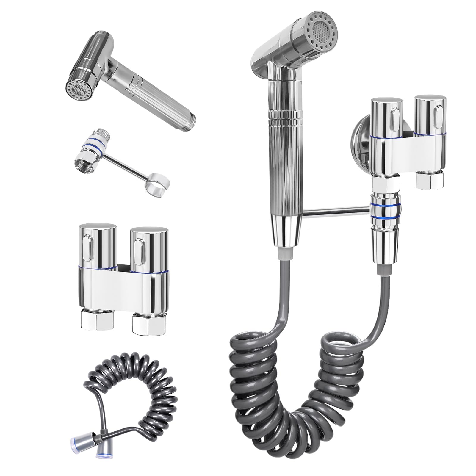 Handbrause Für Toilette – Bidet-Aufsatz Mit Halterung, 45 Cm Schlauch, Auslaufsicher & Wassersparend