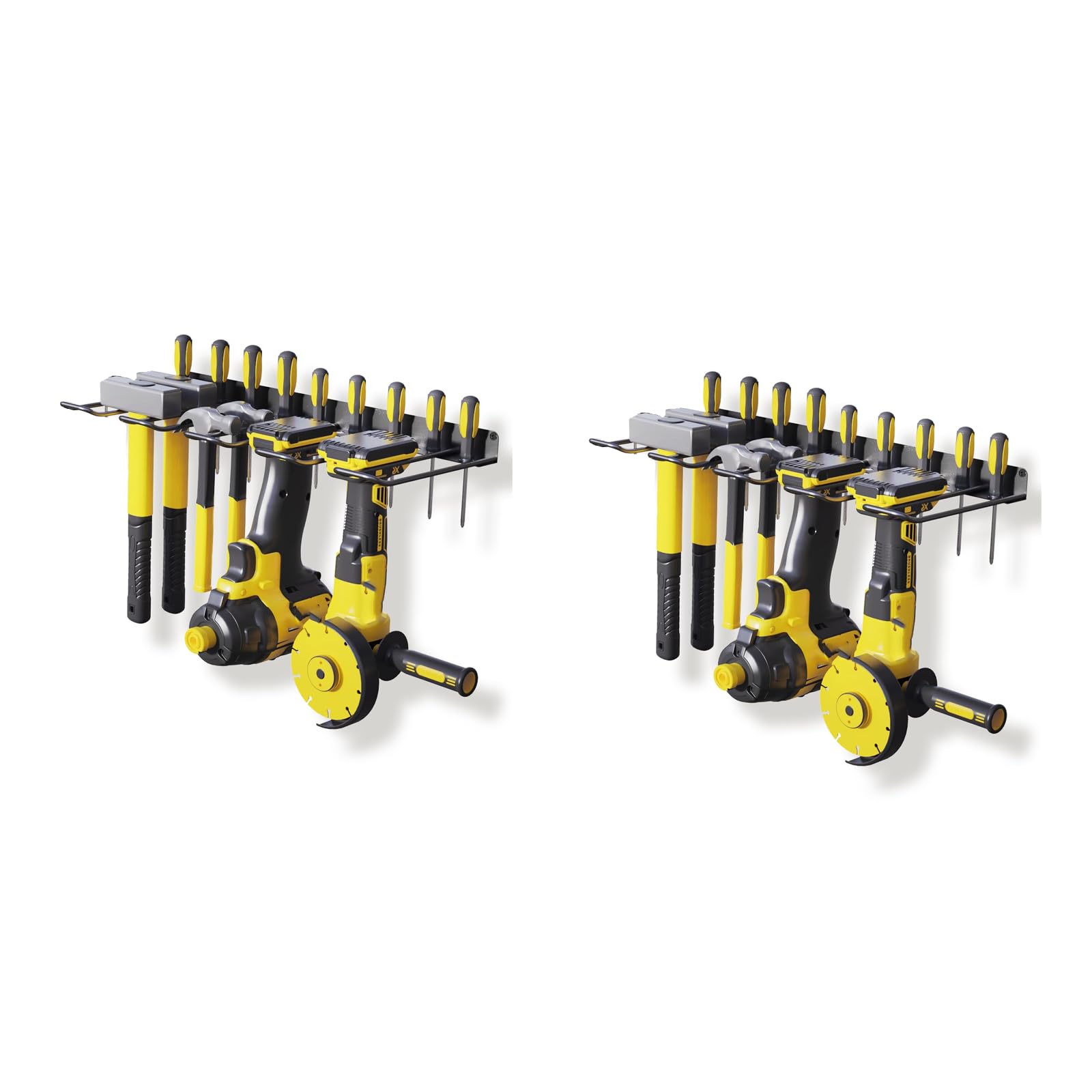 Zxfdsfdbnm Vertical Tool Planner Metal Rack Space Saving Installation Permanent Frame Not Slip Furrows Stable Power Tools Storage Power Tool