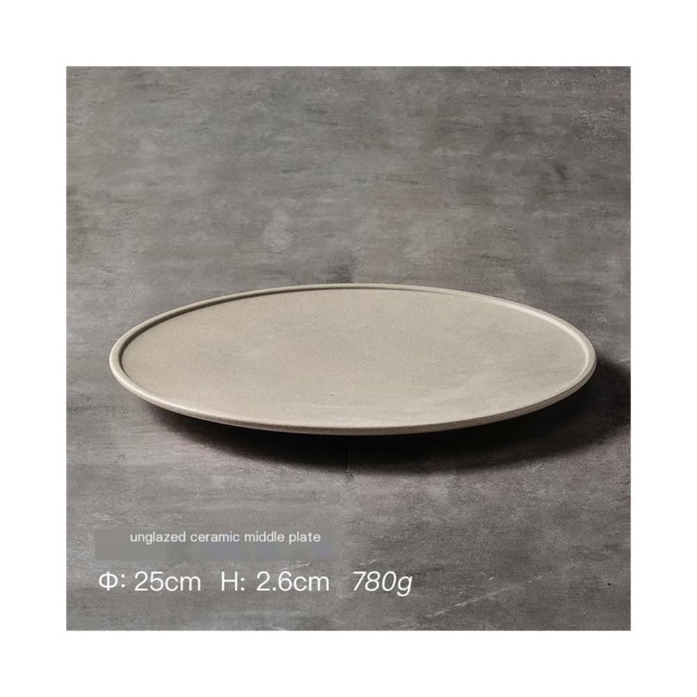 Talerze obiadowe, Płaski talerz, płytki ceramiczny talerz warzywny, domowy talerz obiadowy, talerz na steki, talerz dim sum Zestaw obiadowy(L)
