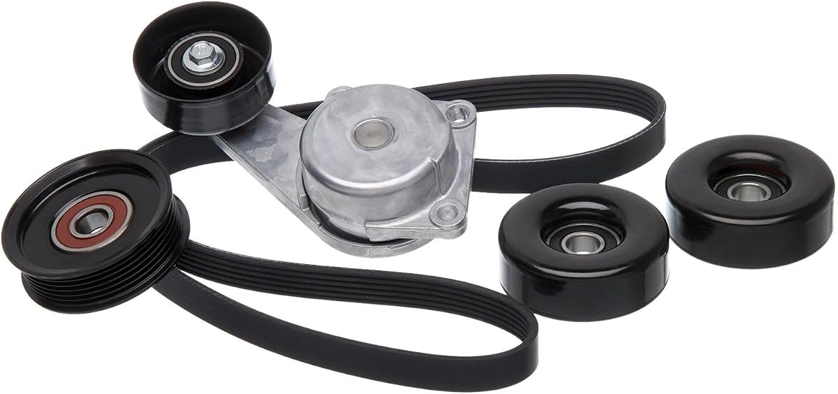 ACDelco Gold ACK061031 (19311337) Kit de polea y tensor de correa automático con tensor, poleas y correa