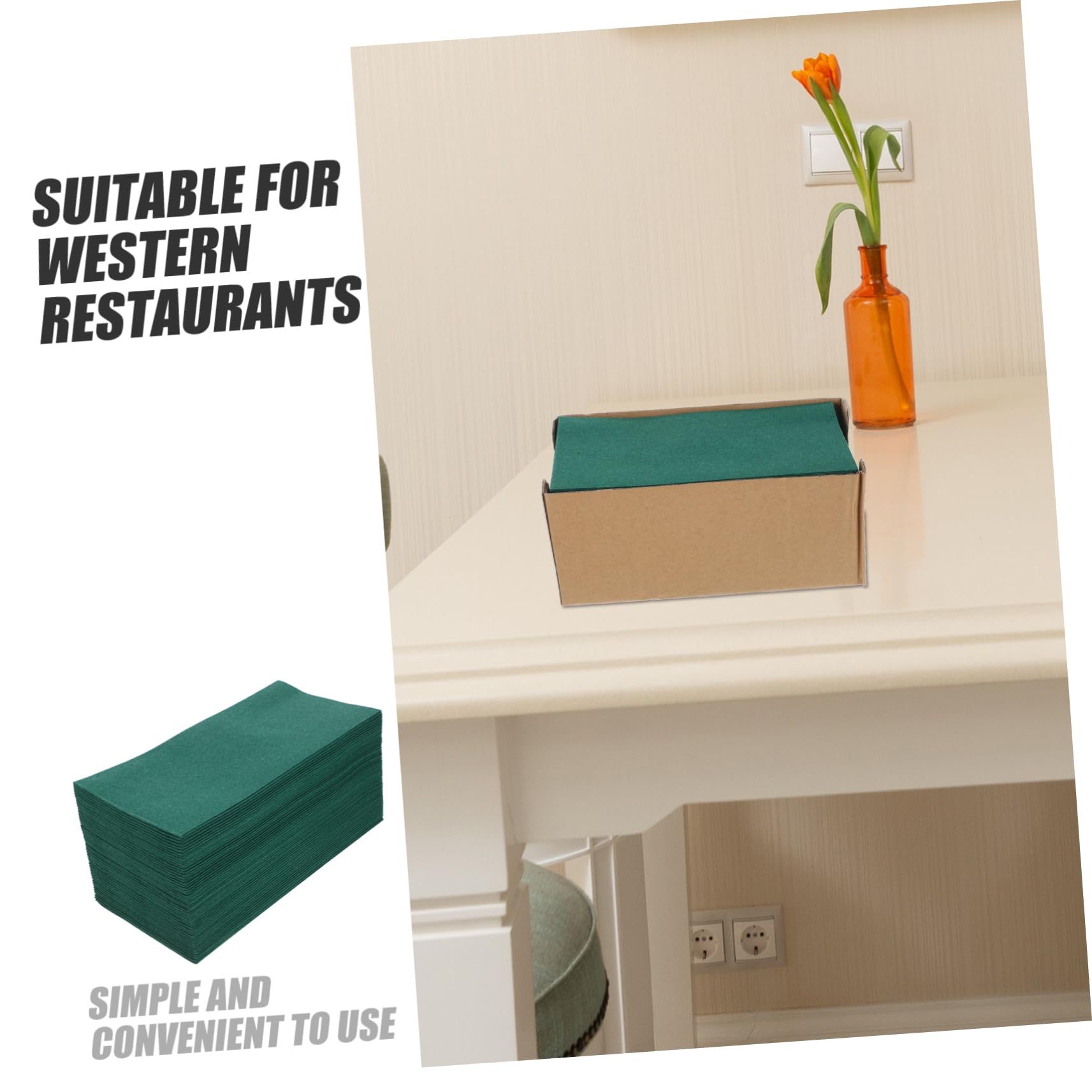 BESTYASH 50 Piezas Caja de Papel de Polvo Servilletas de Amarillas Servilletas de Graduación Decorativas para Fiestas y Cenas Restaurantes