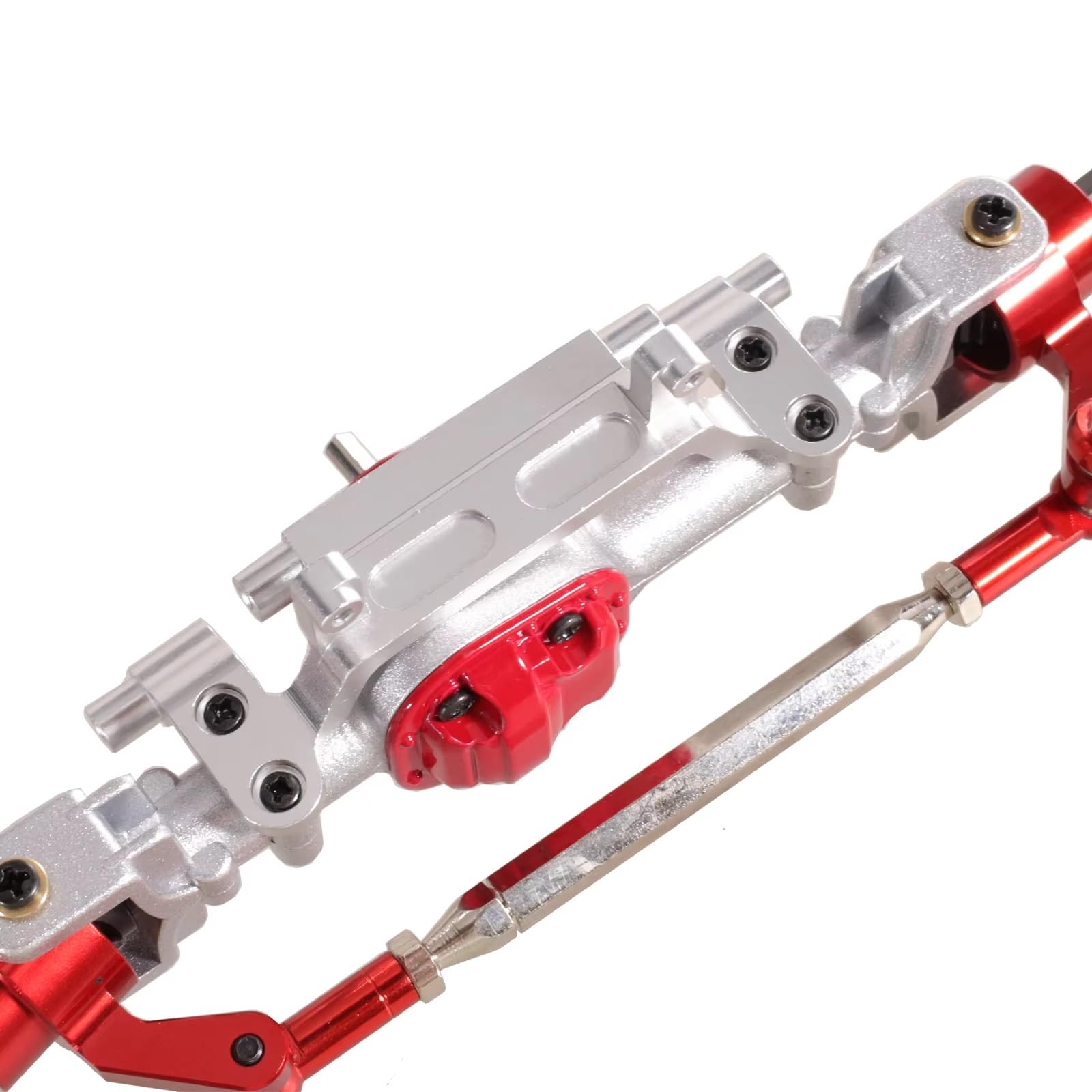 RC Car Accessories for MN82 for MN78 LC79 for MN16899s 1/12 Metal Upgrade Rod Bracket Bridge Servo Rod Base RC Automotive Parts Accessoriesupgrade and Replacement(Silver)