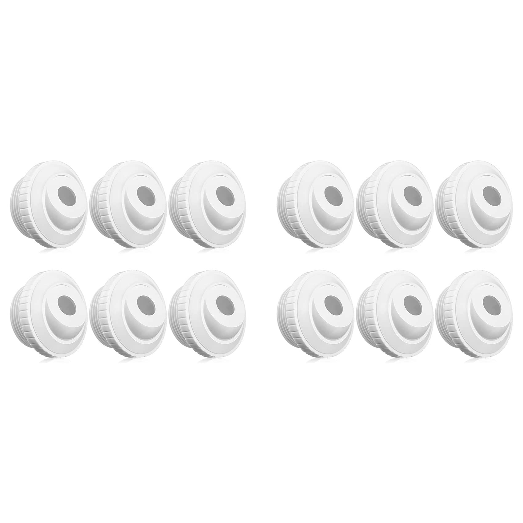 Jnchdghwa White 12Pcs 3/4 Inch Pool Jet Nozzles Sp1419d Inlet Fitting Opening Water Directional Pool Return Fittings