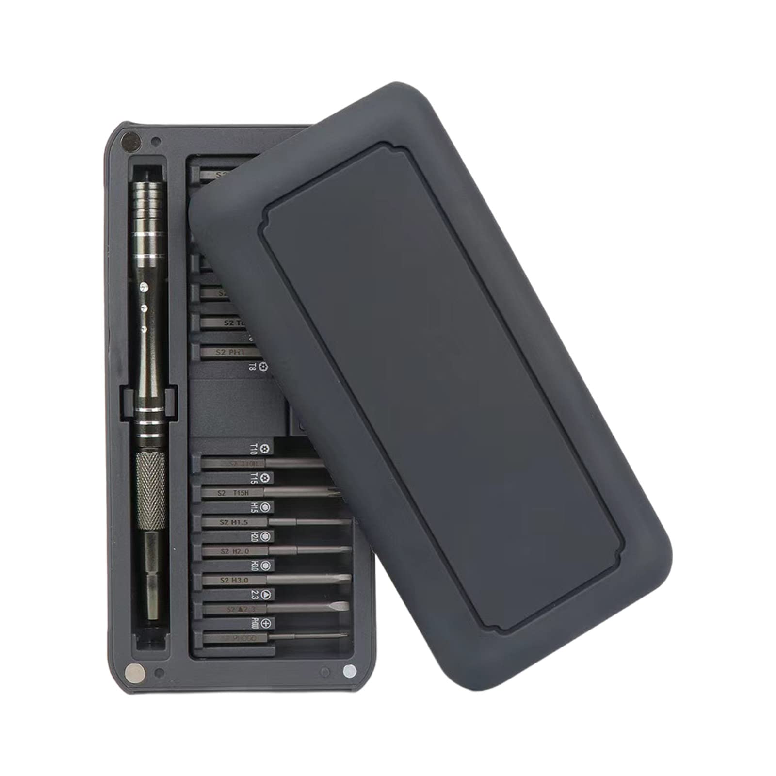 Destornillador 30 en 1 Juego de Destornilladores de precisión Kit de Destornilladores Mini magnéticos Kit de Herramientas de reparación magnética con 28 Piezas de Puntas de Acero Tornillo(