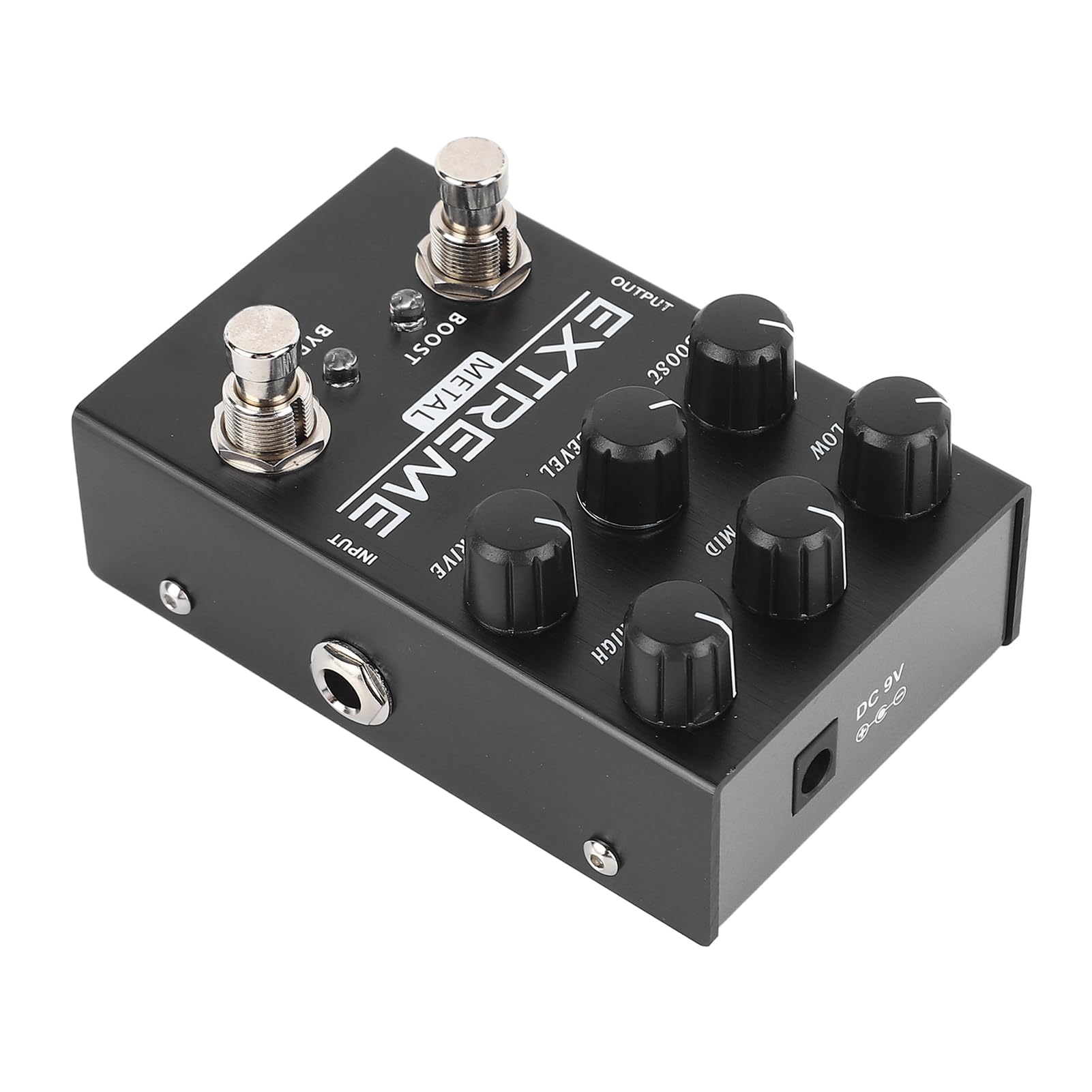 Pedale Effetto Distorsione per Chitarra Strumento Audio Regolabile Premium per Musicisti Custodia in Metallo