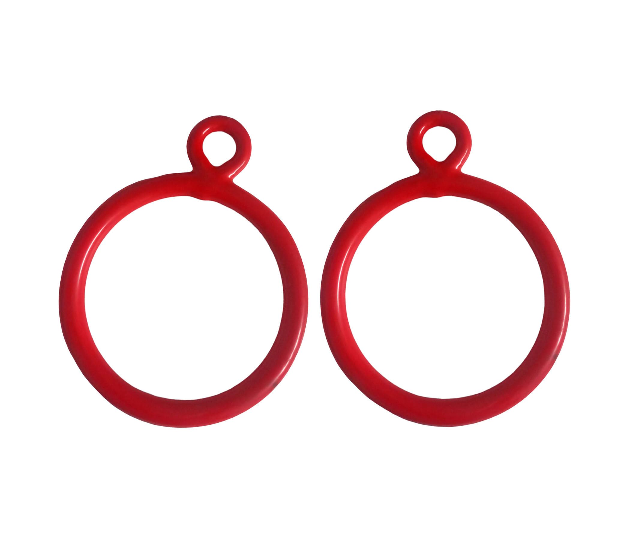 SSD Trapeze bar for Kids Ring Set for Kids/Adults Sports Outdoor & Indoor Gym Swing (RED, Round) (B0D1N32X5G) Amazon Price History, Amazon Price Tracker