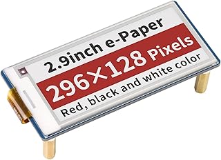 Waveshare 2.9inch E-Paper E-Ink Display Module (B) for Raspberry Pi Pico 296×128 Pixels Red/Black/White